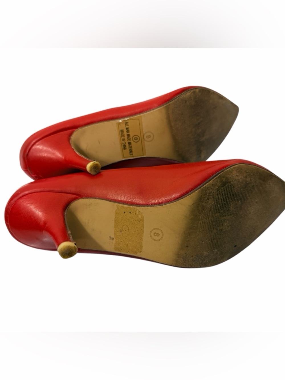 Journee Collection Women’s Size 8 Red Pumps Heels - Picture 6 of 8